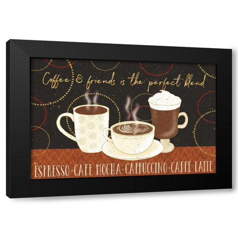 Fresh Coffee I Black Modern Wood Framed Art Print with Double Matting by Audit, Lisa