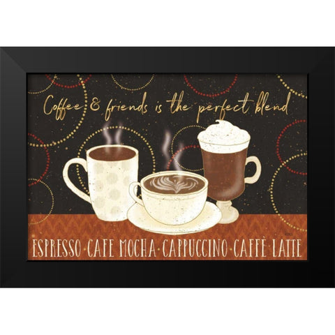 Fresh Coffee I Black Modern Wood Framed Art Print by Audit, Lisa