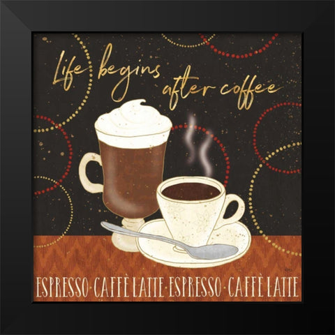 Fresh Coffee II Black Modern Wood Framed Art Print by Audit, Lisa