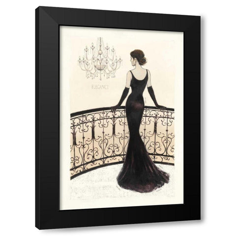 La Belle Noir Original Black Modern Wood Framed Art Print by Adams, Emily