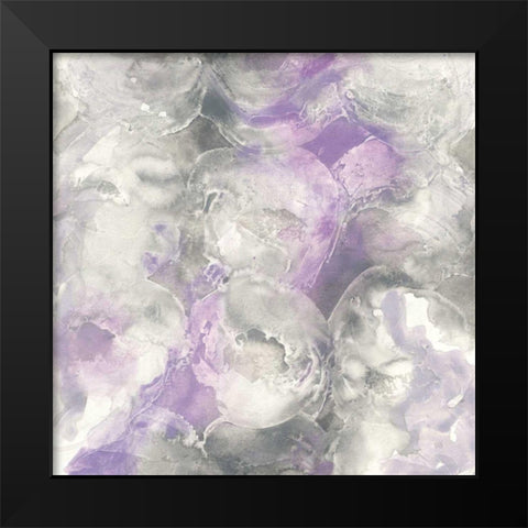 Amethyst Circles I Black Modern Wood Framed Art Print by Paschke, Chris