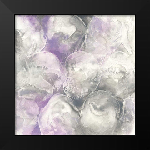 Amethyst Circles II Black Modern Wood Framed Art Print by Paschke, Chris