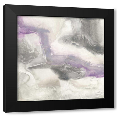 Shades of Amethyst I Black Modern Wood Framed Art Print with Double Matting by Paschke, Chris