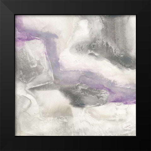 Shades of Amethyst I Black Modern Wood Framed Art Print by Paschke, Chris