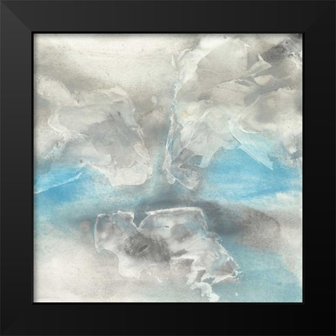 Blue Tones I Black Modern Wood Framed Art Print by Paschke, Chris