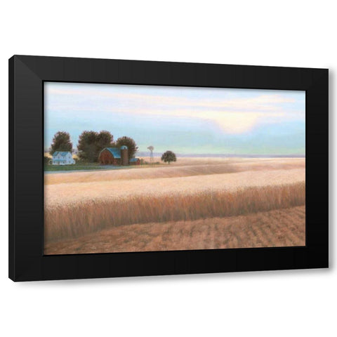 Family Farm No Couple Black Modern Wood Framed Art Print with Double Matting by Wiens, James