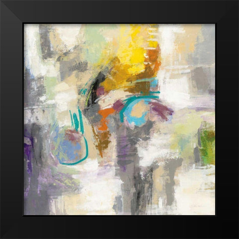 Chalk on Asphalt Black Modern Wood Framed Art Print by Vassileva, Silvia