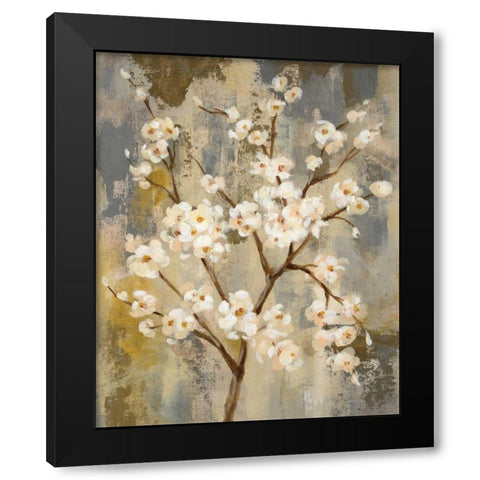 Neutral Branches I Crop Black Modern Wood Framed Art Print by Vassileva, Silvia