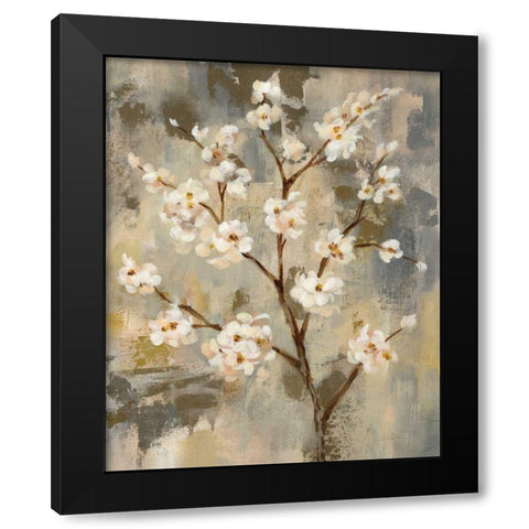 Neutral Branches II Crop Black Modern Wood Framed Art Print by Vassileva, Silvia