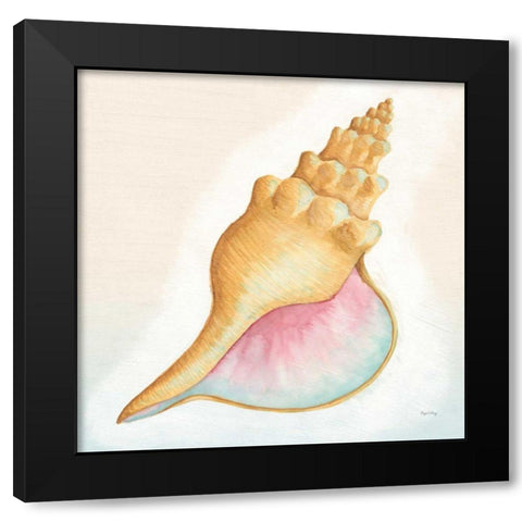 Boardwalk Conch Black Modern Wood Framed Art Print with Double Matting by DeNeige, Elyse