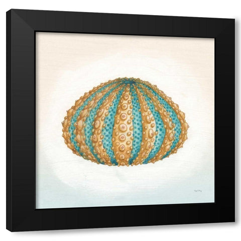 Boardwalk Urchin Black Modern Wood Framed Art Print by DeNeige, Elyse