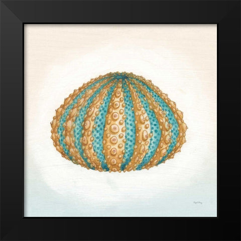 Boardwalk Urchin Black Modern Wood Framed Art Print by DeNeige, Elyse