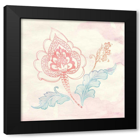 Eastern Boho II Black Modern Wood Framed Art Print with Double Matting by Wild Apple Portfolio