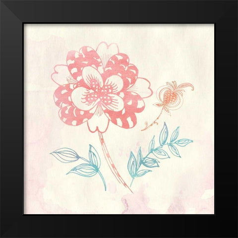 Eastern Boho III Black Modern Wood Framed Art Print by Wild Apple Portfolio
