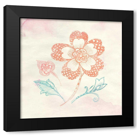 Eastern Boho IV Black Modern Wood Framed Art Print with Double Matting by Wild Apple Portfolio