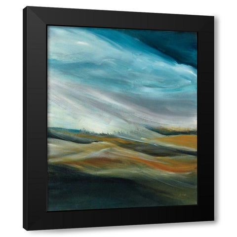 Sand Storm Black Modern Wood Framed Art Print by Griggs, Jan