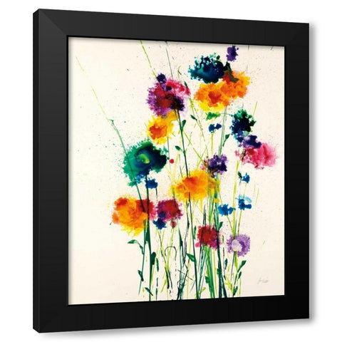 New Blooms Black Modern Wood Framed Art Print by Griggs, Jan