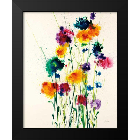 New Blooms Black Modern Wood Framed Art Print by Griggs, Jan