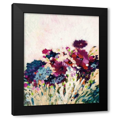 In Bloom Black Modern Wood Framed Art Print by Griggs, Jan