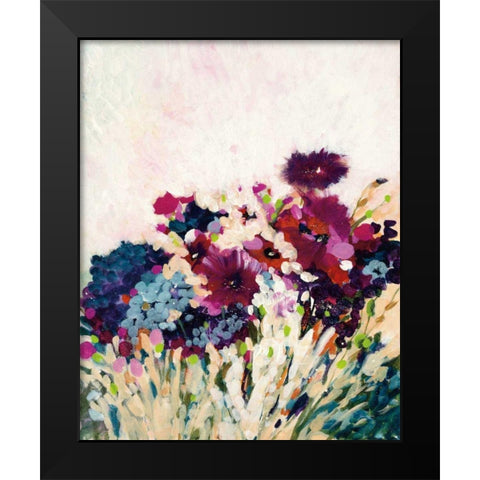 In Bloom Black Modern Wood Framed Art Print by Griggs, Jan