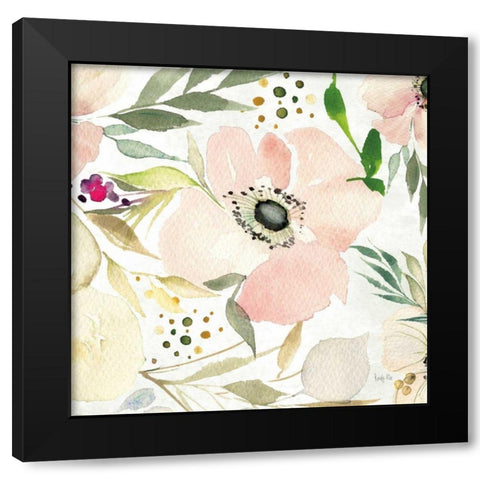 The Joy of White III Black Modern Wood Framed Art Print by Rice, Kristy