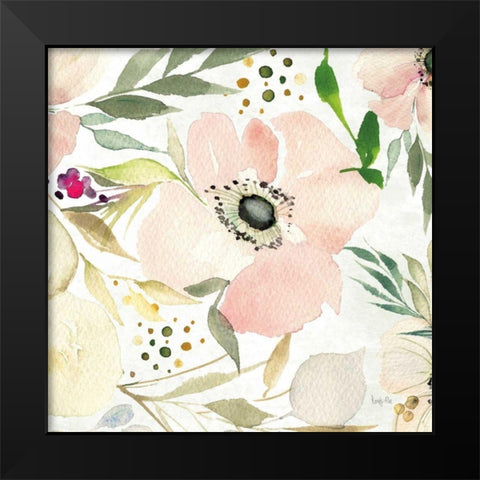 The Joy of White III Black Modern Wood Framed Art Print by Rice, Kristy