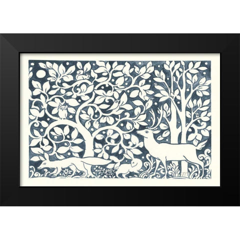 Forest Life IV Black Modern Wood Framed Art Print by Thomas, Miranda