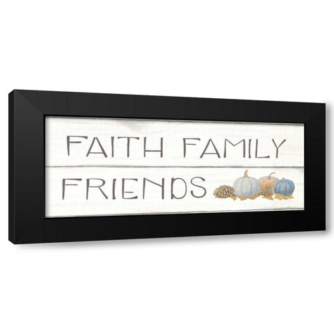 Beautiful Bounty III Faith Family Friends Black Modern Wood Framed Art Print with Double Matting by Wiens, James