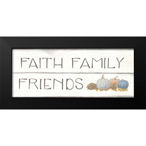 Beautiful Bounty III Faith Family Friends Black Modern Wood Framed Art Print by Wiens, James