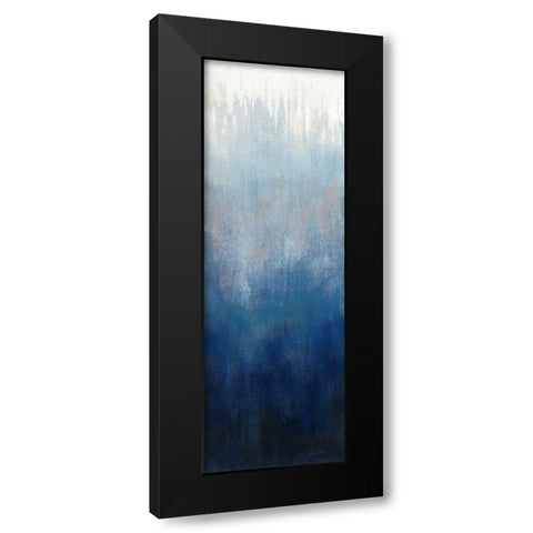 Silver Wave I Black Modern Wood Framed Art Print by Vassileva, Silvia