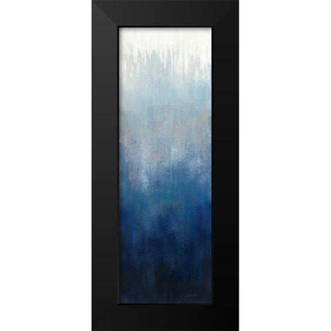 Silver Wave I Black Modern Wood Framed Art Print by Vassileva, Silvia