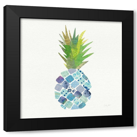 Tropical Fun Pineapple II Black Modern Wood Framed Art Print by Prahl, Courtney