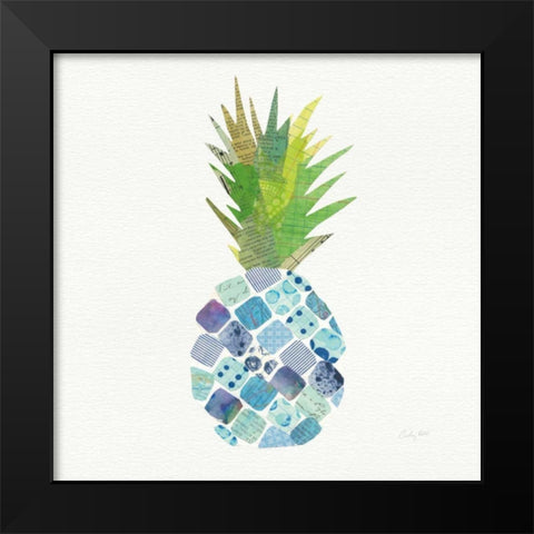 Tropical Fun Pineapple II Black Modern Wood Framed Art Print by Prahl, Courtney