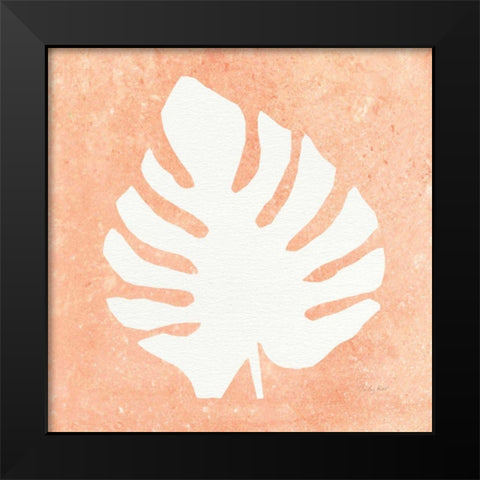 Tropical Fun Palms Silhouette II Black Modern Wood Framed Art Print by Prahl, Courtney