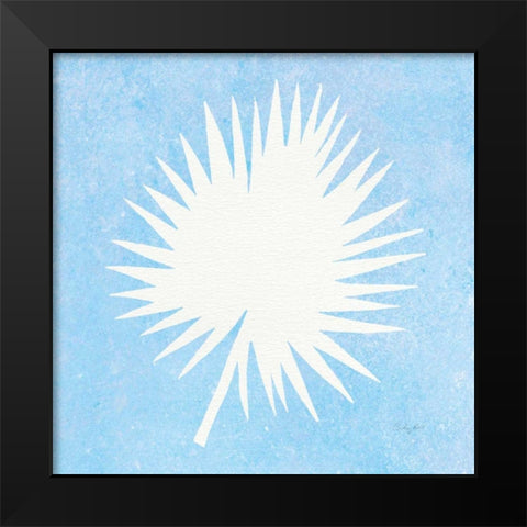 Tropical Fun Palms Silhouette III Black Modern Wood Framed Art Print by Prahl, Courtney