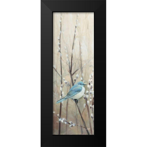 Pretty Birds Neutral II Black Modern Wood Framed Art Print by Purinton, Julia