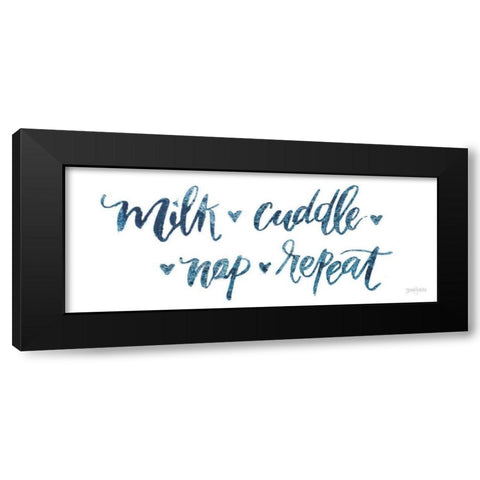 Sweet Baby Boy III Black Modern Wood Framed Art Print with Double Matting by Jackson, Jenaya