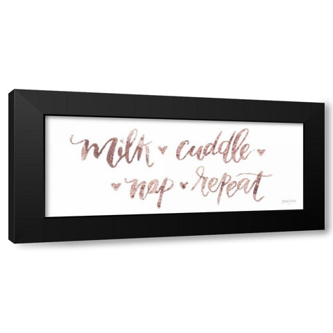 Sweet Baby Girl III Black Modern Wood Framed Art Print with Double Matting by Jackson, Jenaya