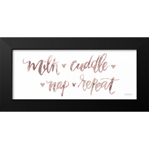 Sweet Baby Girl III Black Modern Wood Framed Art Print by Jackson, Jenaya