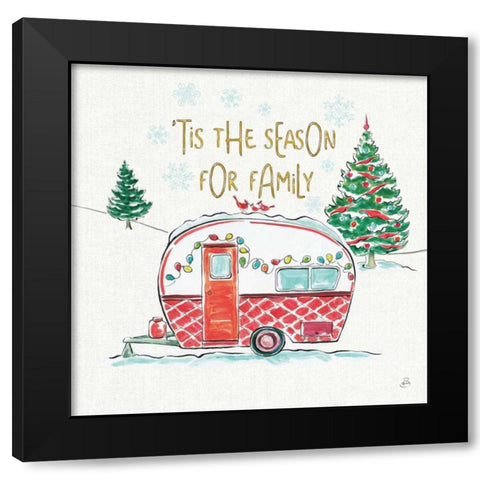 Christmas in the Country VI Black Modern Wood Framed Art Print by Brissonnet, Daphne