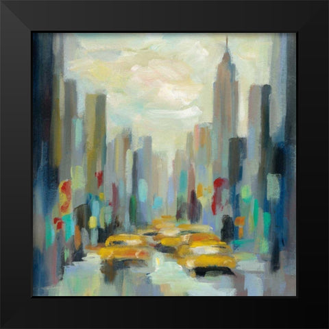 Manhattan Sketches II Black Modern Wood Framed Art Print by Vassileva, Silvia