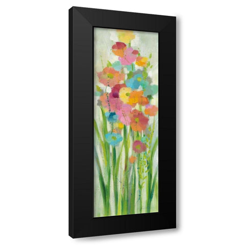 Long Stem Bouquet I Black Modern Wood Framed Art Print with Double Matting by Vassileva, Silvia