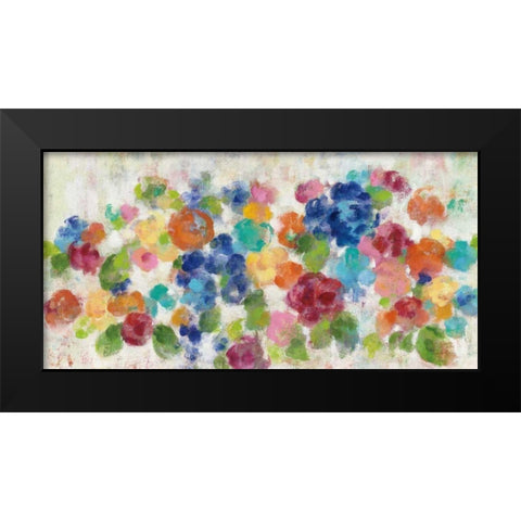 Hydrangea Bouquet I Black Modern Wood Framed Art Print by Vassileva, Silvia