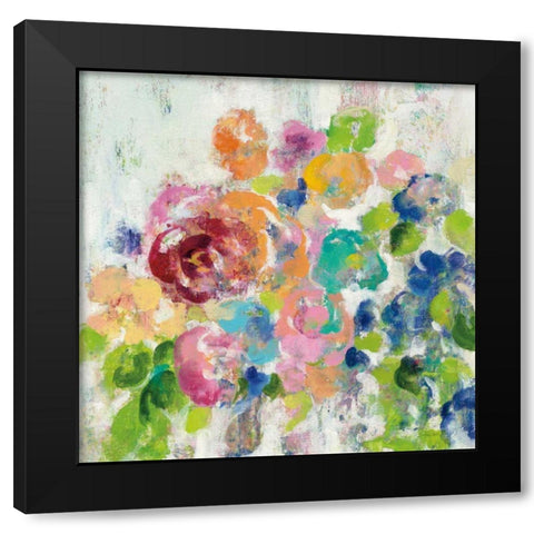 Hydrangea Bouquet II Black Modern Wood Framed Art Print by Vassileva, Silvia