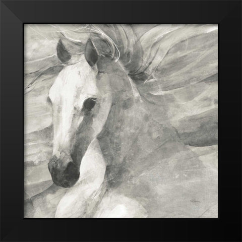 Poseidon Neutral Crop Black Modern Wood Framed Art Print by Hristova, Albena