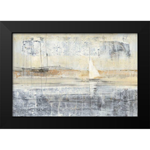 Gold Coast Black Modern Wood Framed Art Print by Hristova, Albena