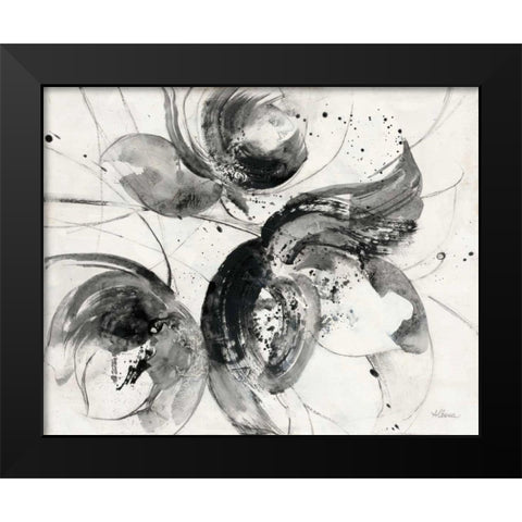 Bold II Black Modern Wood Framed Art Print by Hristova, Albena