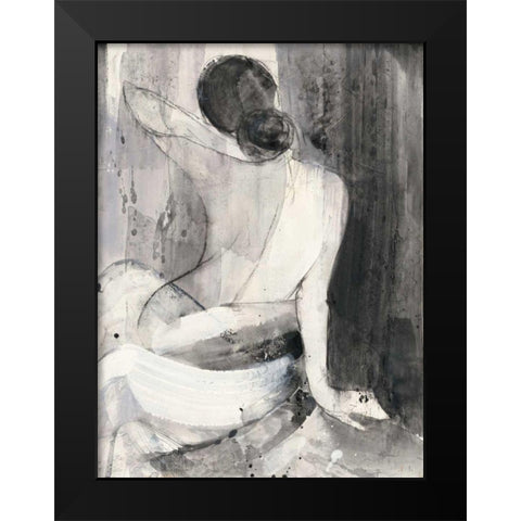 Evening II Black Modern Wood Framed Art Print by Hristova, Albena