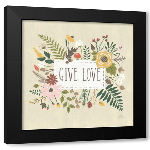 Autumn Garden II Black Modern Wood Framed Art Print with Double Matting by Marshall, Laura