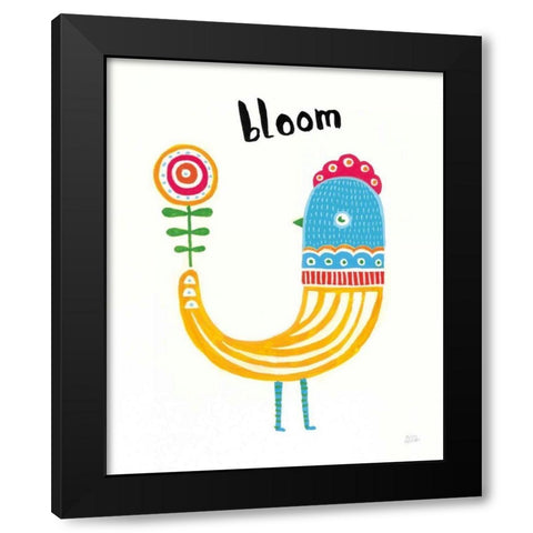 Blossom Birds II Black Modern Wood Framed Art Print by Averinos, Melissa